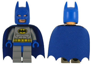 Custom LEGO Minifig's Cape Scalloped 5 Points Batman Style Choice of 5 Colors 